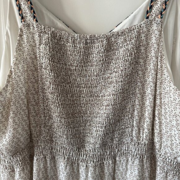 Skies Are Blue Cream Embroidered Maxi Dress - Picture 4 of 8